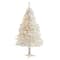 5ft. Pre-Lit White Artificial Christmas Tree, Clear LED Lights